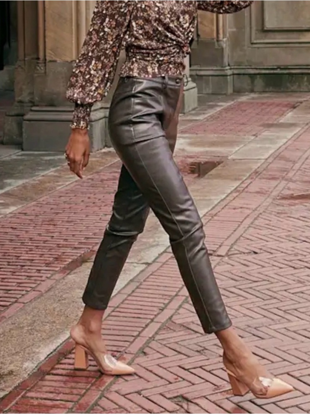NEW! 🎀 Women’s Faux Leather Pants - Brown